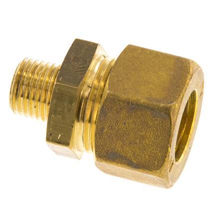 R 1/4'' Macho x 16mm Racor de compresión recto de latón 76 Bar DIN EN 1254-2