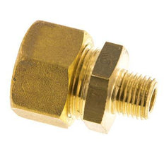 R 1/4'' Macho x 16mm Racor de compresión recto de latón 76 Bar DIN EN 1254-2