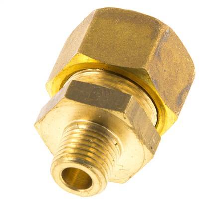 R 1/4'' Macho x 16mm Racor de compresión recto de latón 76 Bar DIN EN 1254-2