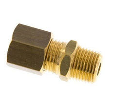 R 1/8'' Male x 5mm Brass Straight Compression Fitting 150 Bar DIN EN 1254-2 [2 Pieces]
