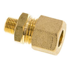R 1/8'' Macho x 10mm Racor de compresión recto de latón 95 Bar DIN EN 1254-2