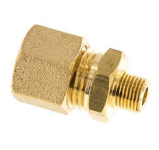 R 1/8'' Macho x 10mm Racor de compresión recto de latón 95 Bar DIN EN 1254-2
