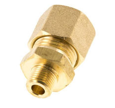 R 1/8'' Macho x 10mm Racor de compresión recto de latón 95 Bar DIN EN 1254-2