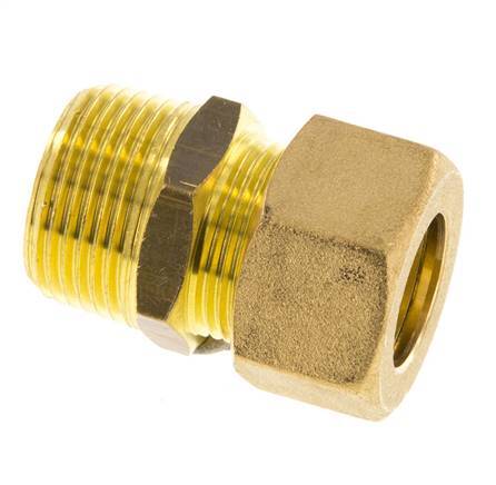 R 3/4'' Macho x 18mm Racor de compresión recto de latón 67 Bar DIN EN 1254-2