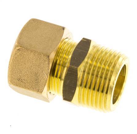 R 3/4'' Macho x 18mm Racor de compresión recto de latón 67 Bar DIN EN 1254-2