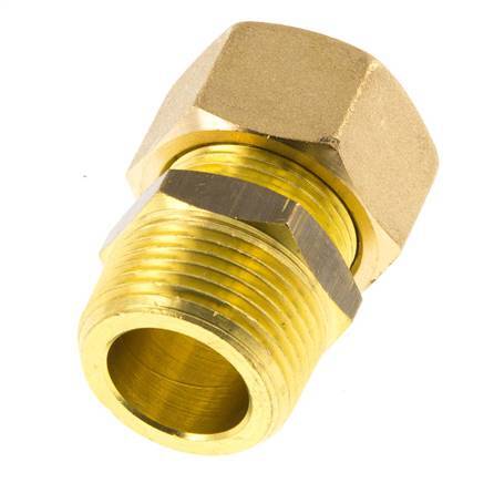 R 3/4'' Macho x 18mm Racor de compresión recto de latón 67 Bar DIN EN 1254-2