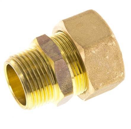 R 3/4'' Macho x 22mm Racor de compresión recto de latón 54 Bar DIN EN 1254-2