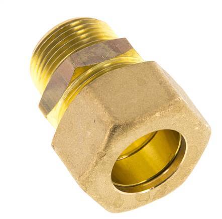 R 3/4'' Macho x 22mm Racor de compresión recto de latón 54 Bar DIN EN 1254-2