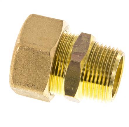 R 3/4'' Macho x 22mm Racor de compresión recto de latón 54 Bar DIN EN 1254-2