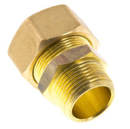 R 3/4'' Macho x 22mm Racor de compresión recto de latón 54 Bar DIN EN 1254-2