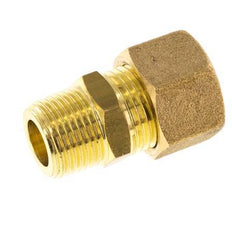 R 3/8'' Macho x 12mm Racor de compresión recto de latón 75 Bar DIN EN 1254-2