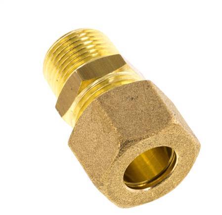 R 3/8'' Macho x 12mm Racor de compresión recto de latón 75 Bar DIN EN 1254-2