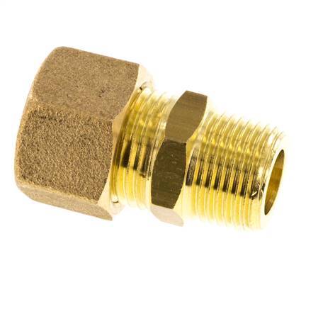 R 3/8'' Macho x 12mm Racor de compresión recto de latón 75 Bar DIN EN 1254-2