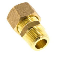 R 3/8'' Macho x 12mm Racor de compresión recto de latón 75 Bar DIN EN 1254-2