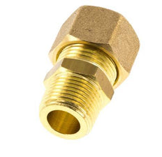 R 3/8'' Macho x 12mm Racor de compresión recto de latón 75 Bar DIN EN 1254-2
