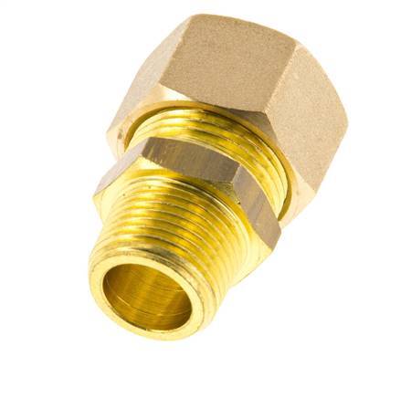 R 3/8'' Macho x 14mm Racor de compresión recto de latón 89 Bar DIN EN 1254-2