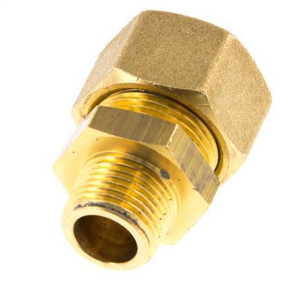 R 3/8'' Macho x 16mm Racor de compresión recto de latón 76 Bar DIN EN 1254-2