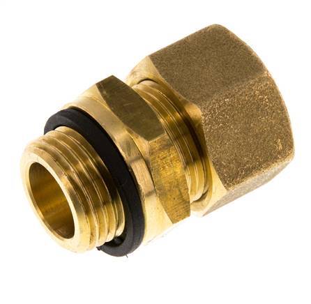 G 1/2'' Macho x 16mm Racor de compresión recto de latón con junta PA 76 Bar DIN EN 1254-2