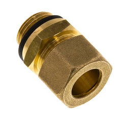 G 1/2'' Macho x 16mm Racor de compresión recto de latón con junta PA 76 Bar DIN EN 1254-2