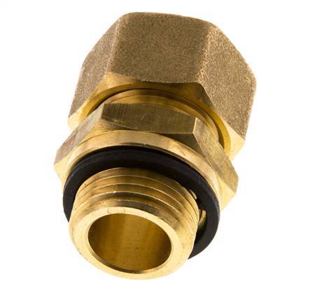 G 1/2'' Macho x 16mm Racor de compresión recto de latón con junta PA 76 Bar DIN EN 1254-2