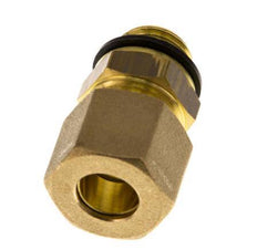 G 1/4'' Macho x 10mm Racor de compresión recto de latón con junta PA 95 Bar DIN EN 1254-2