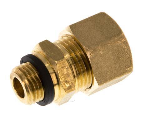 G 1/4'' Macho x 12mm Racor de compresión recto de latón con junta PA 75 Bar DIN EN 1254-2