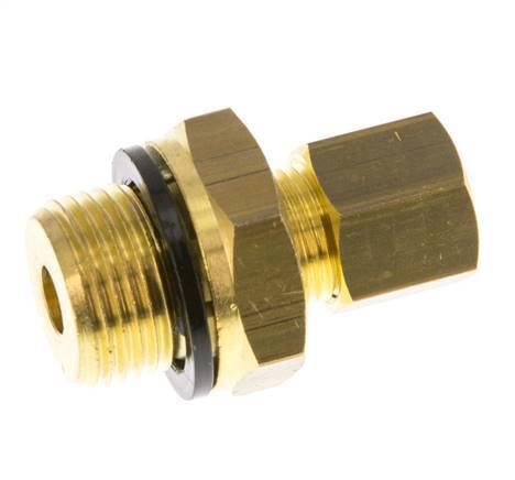 G 3/8'' Macho x 8mm Racor de compresión recto de latón con junta PA 135 Bar DIN EN 1254-2