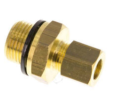 G 3/8'' Macho x 8mm Racor de compresión recto de latón con junta PA 135 Bar DIN EN 1254-2