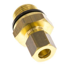 G 3/8'' Macho x 8mm Racor de compresión recto de latón con junta PA 135 Bar DIN EN 1254-2
