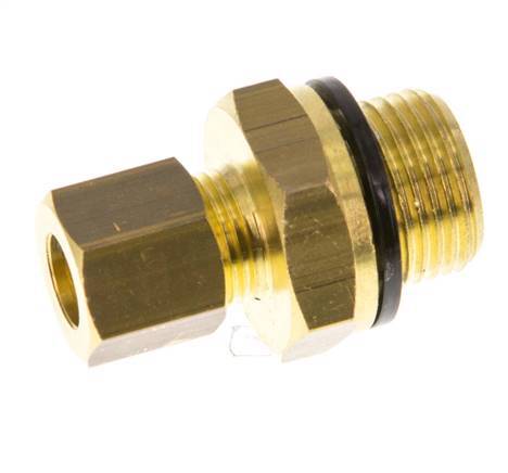 G 3/8'' Macho x 8mm Racor de compresión recto de latón con junta PA 135 Bar DIN EN 1254-2
