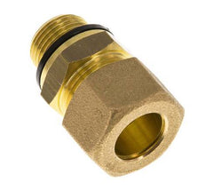 G 3/8'' Macho x 14mm Racor de compresión recto de latón con junta PA 89 Bar DIN EN 1254-2