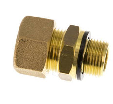 G 3/8'' Macho x 14mm Racor de compresión recto de latón con junta PA 89 Bar DIN EN 1254-2