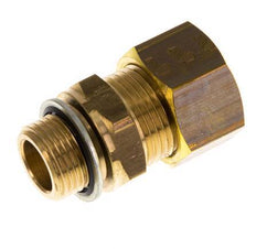 G 3/8'' Macho x 15mm Racor de compresión recto de latón con junta PA 82 Bar DIN EN 1254-2