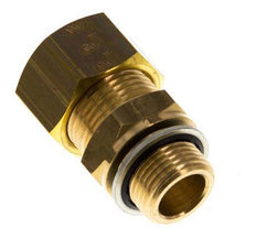 G 3/8'' Macho x 15mm Racor de compresión recto de latón con junta PA 82 Bar DIN EN 1254-2