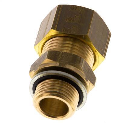 G 3/8'' Macho x 15mm Racor de compresión recto de latón con junta PA 82 Bar DIN EN 1254-2
