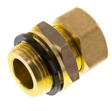 G 1'' Macho x 22mm Racor de compresión recto de latón con junta PA 54 Bar DIN EN 1254-2
