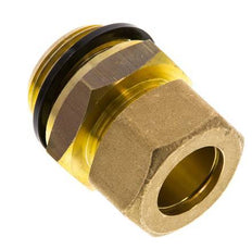 G 1'' Macho x 22mm Racor de compresión recto de latón con junta PA 54 Bar DIN EN 1254-2