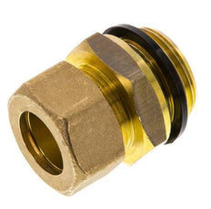 G 1'' Macho x 22mm Racor de compresión recto de latón con junta PA 54 Bar DIN EN 1254-2