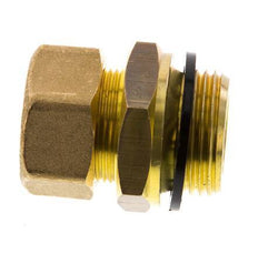 G 1'' Macho x 22mm Racor de compresión recto de latón con junta PA 54 Bar DIN EN 1254-2