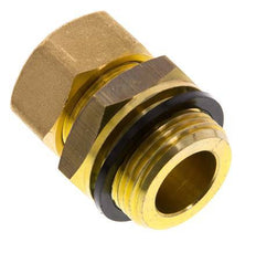 G 1'' Macho x 22mm Racor de compresión recto de latón con junta PA 54 Bar DIN EN 1254-2