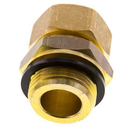 G 1'' Macho x 22mm Racor de compresión recto de latón con junta PA 54 Bar DIN EN 1254-2