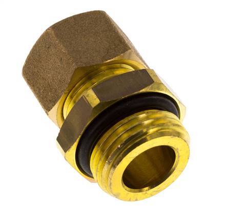G 1/2'' Macho x 12mm Racor de compresión recto de latón con junta NBR 75 Bar DIN EN 1254-2