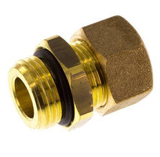 G 1/2'' Macho x 14mm Racor de compresión recto de latón con junta NBR 89 Bar DIN EN 1254-2