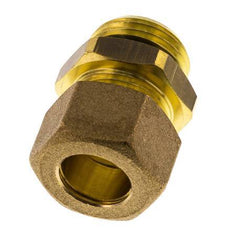 G 1/2'' Macho x 14mm Racor de compresión recto de latón con junta NBR 89 Bar DIN EN 1254-2
