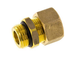 G 1/2'' Macho x 16mm Racor de compresión recto de latón con junta NBR 76 Bar DIN EN 1254-2