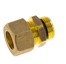 G 1/2'' Macho x 16mm Racor de compresión recto de latón con junta NBR 76 Bar DIN EN 1254-2