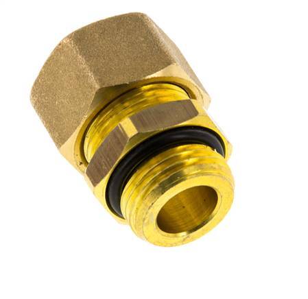 G 1/2'' Macho x 16mm Racor de compresión recto de latón con junta NBR 76 Bar DIN EN 1254-2