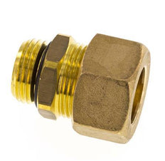 G 1/2'' Macho x 18mm Racor de compresión recto de latón con junta NBR 67 Bar DIN EN 1254-2