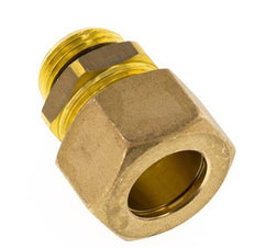 G 1/2'' Macho x 18mm Racor de compresión recto de latón con junta NBR 67 Bar DIN EN 1254-2