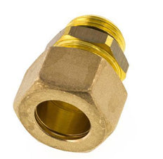 G 1/2'' Macho x 18mm Racor de compresión recto de latón con junta NBR 67 Bar DIN EN 1254-2